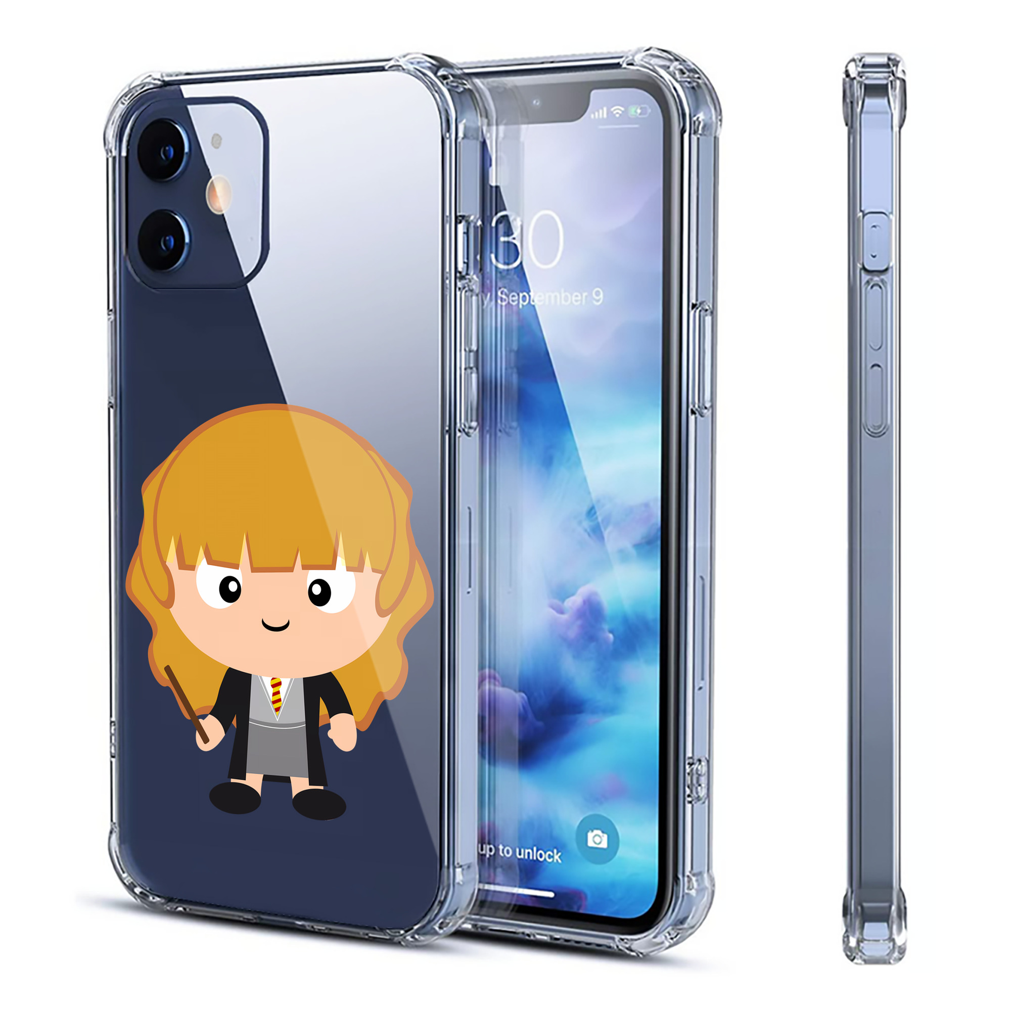 （画像用） Harry Potter ハリー・ポッターシリーズ 【iPhone 12シリーズ対応】透明スマホケース（クリアソフトケース）